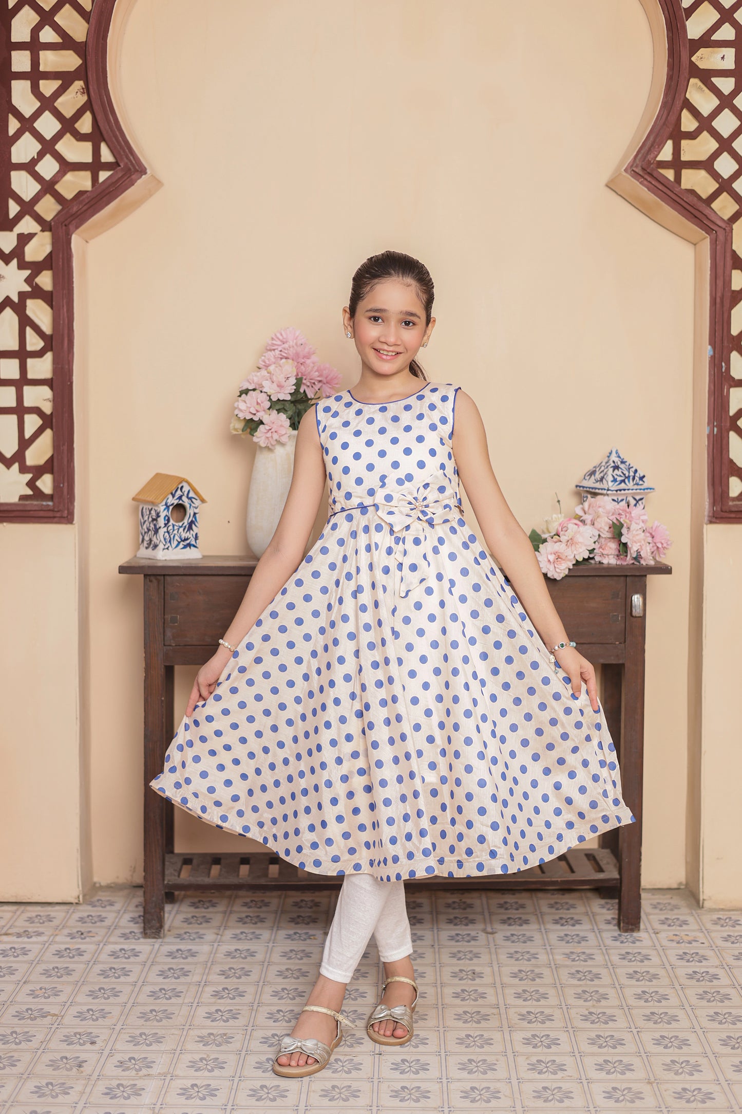 Silken Moon Dream Frock Imported Printed Cotton