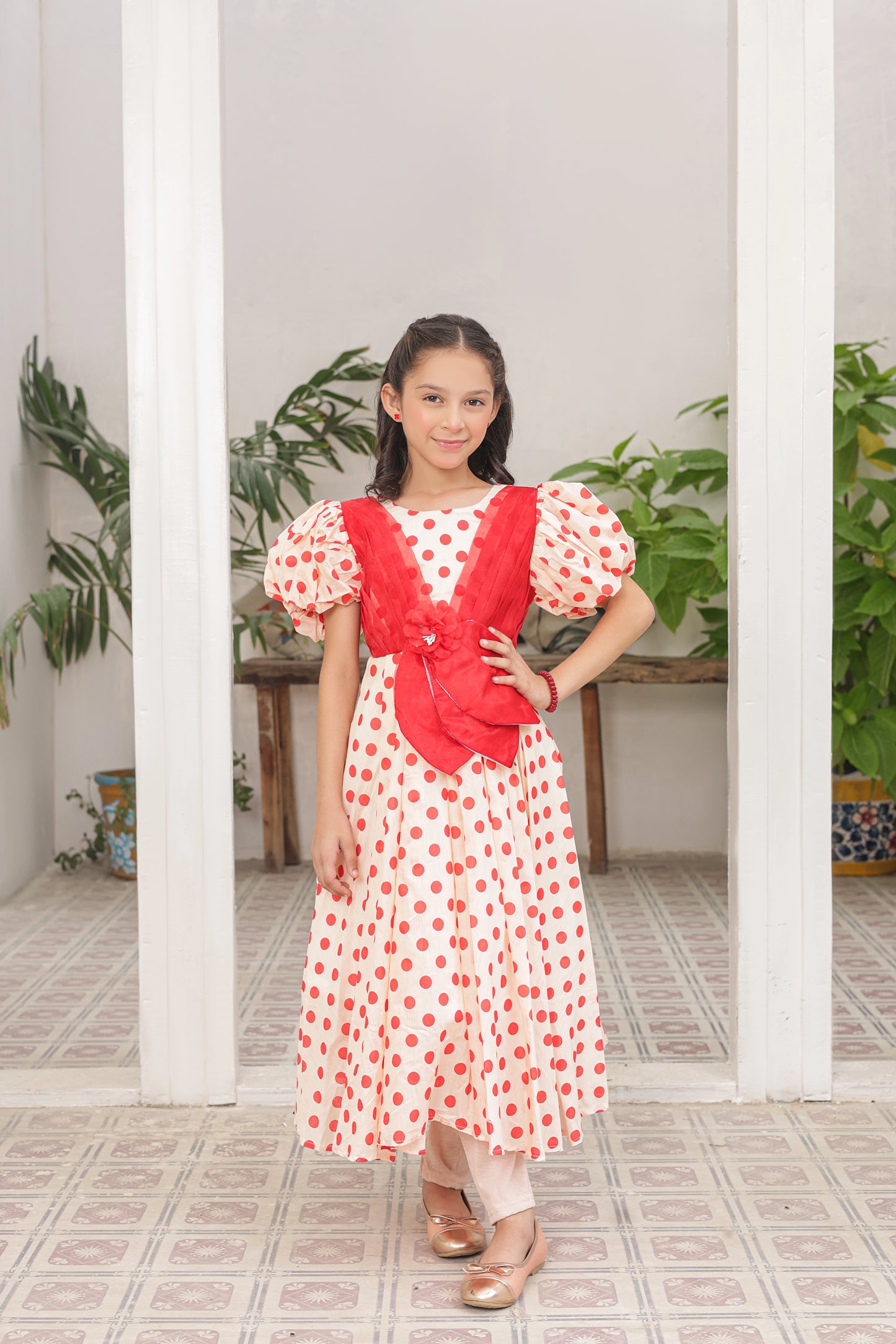 Senorita Rose Frock Imported Printed Cotton