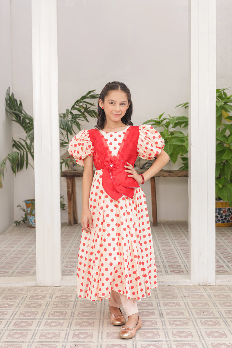 Senorita Rose Frock Imported Printed Cotton