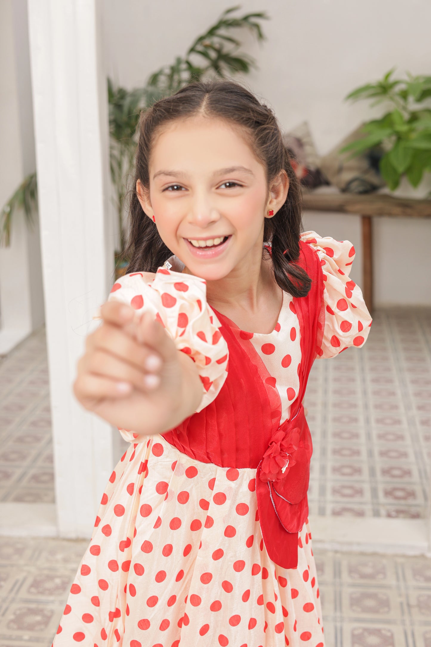 Senorita Rose Frock Imported Printed Cotton