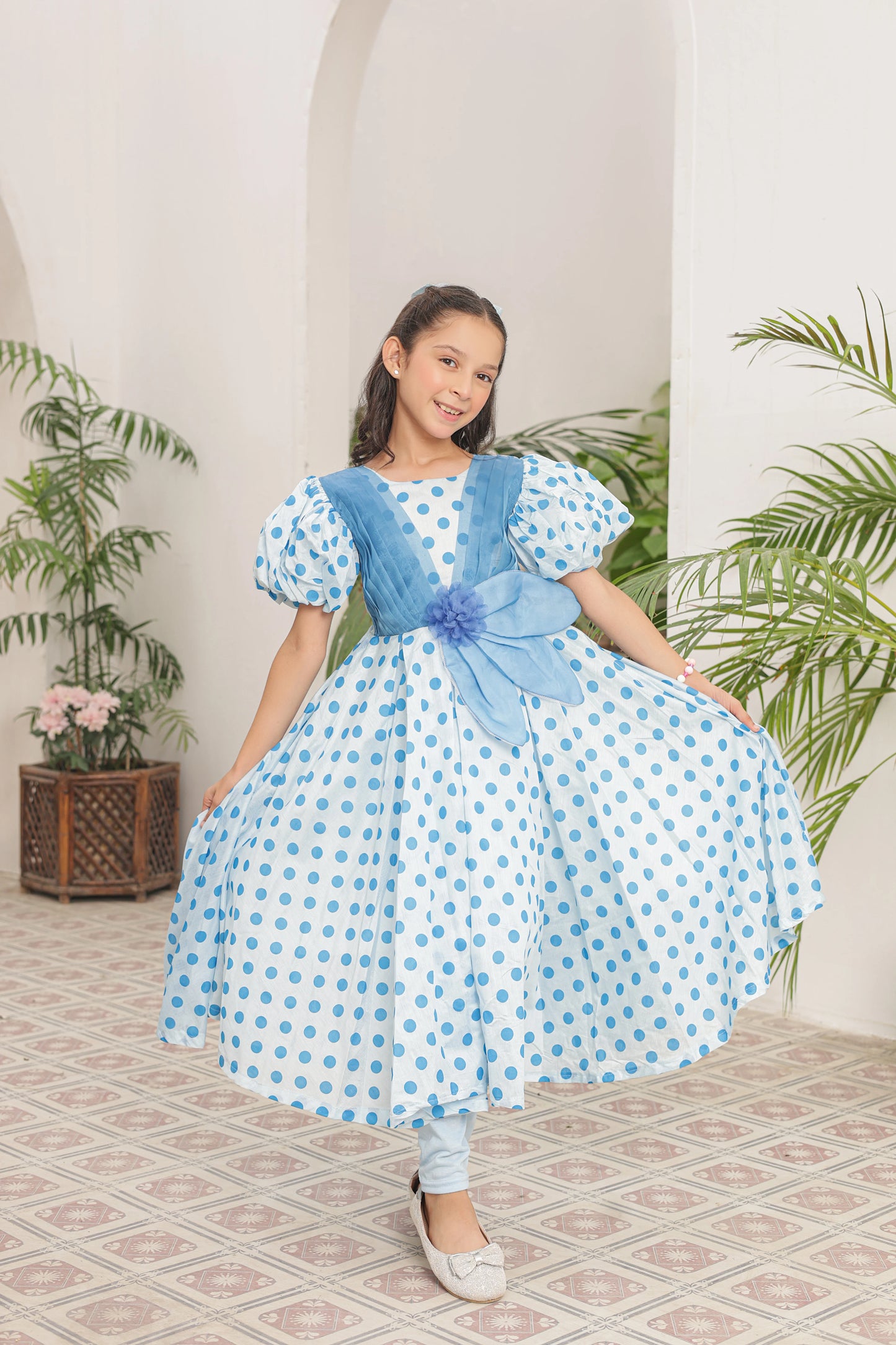 Pixie Sky Frock Imported Printed Cotton Frock