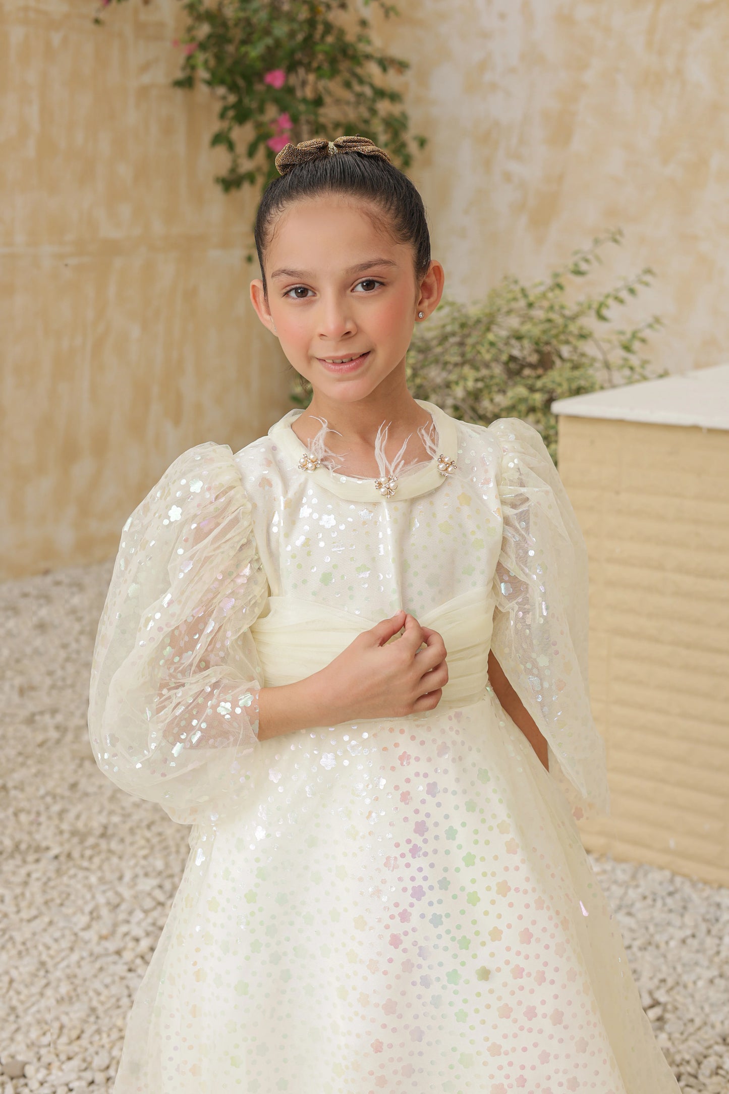 Fairy Dust Frock Imported China Printed Nylon Fabric