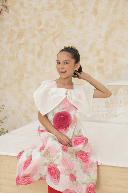Rosetta Grace Frock Imported Cotton Printed Fabric