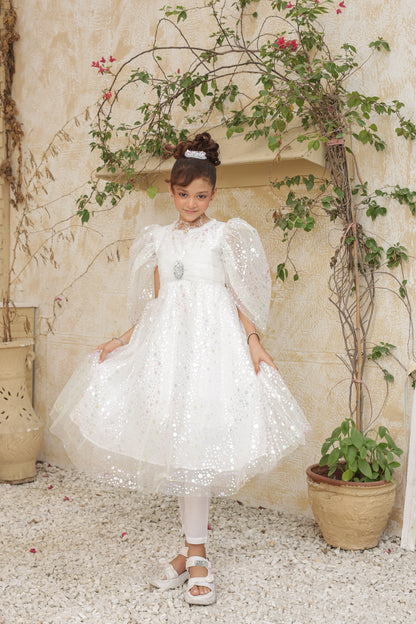 Fairy Frosted Frock Imported China Printed Nylon Fabric