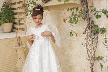Fairy Frosted Frock Imported China Printed Nylon Fabric