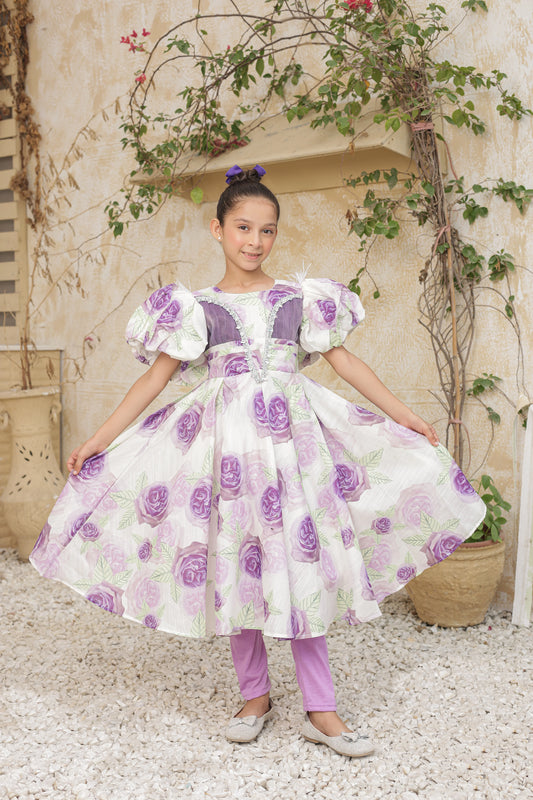 Blossom Belle Frock Imported Printed Cotton Fabric
