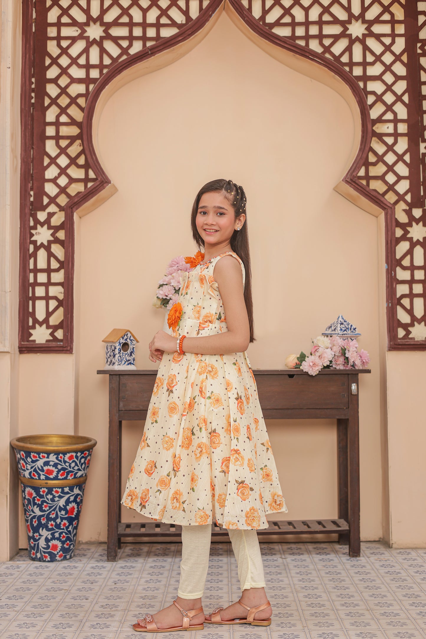 Rosie Dots Delight Frock Imported Printed Cotton Fabric