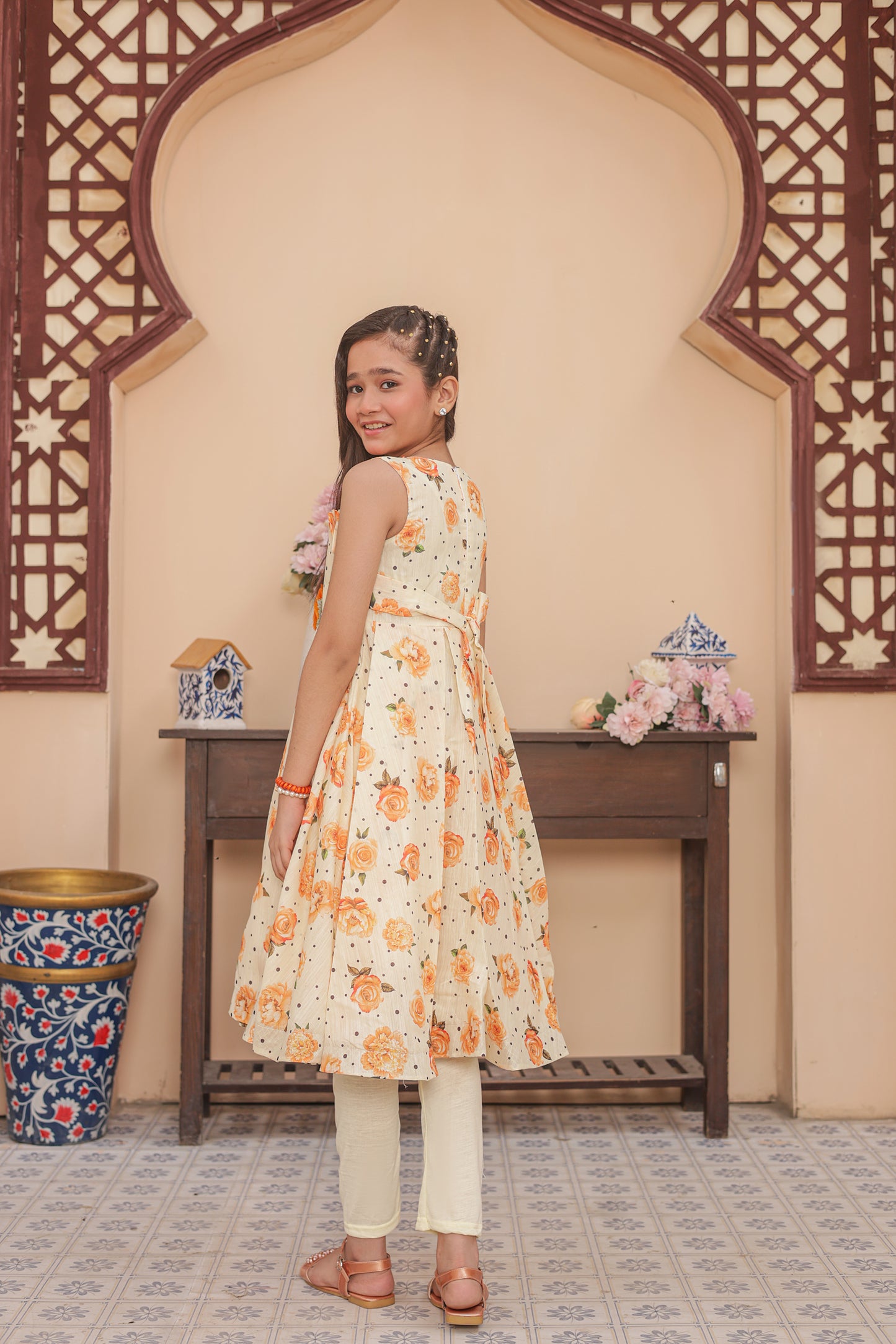 Rosie Dots Delight Frock Imported Printed Cotton Fabric