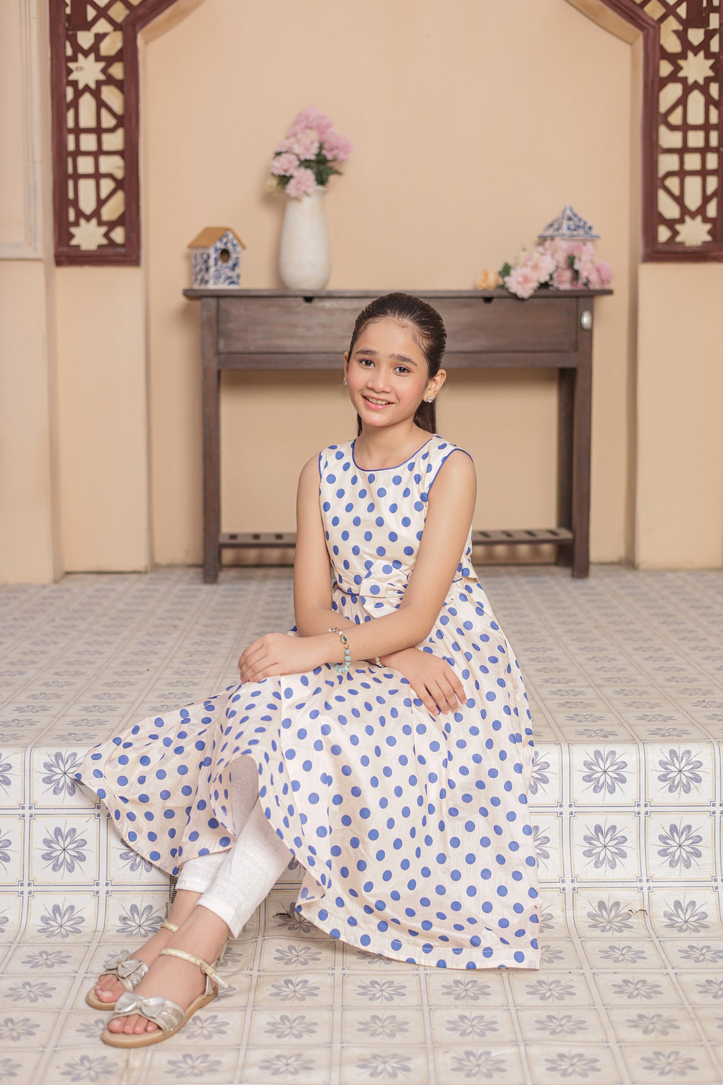 Silken Moon Dream Frock Imported Printed Cotton